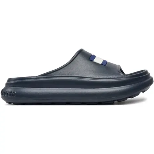 Flache PVC-Logo Mule Schuhe , Damen, Größe: 36 EU - Tommy Hilfiger - Modalova