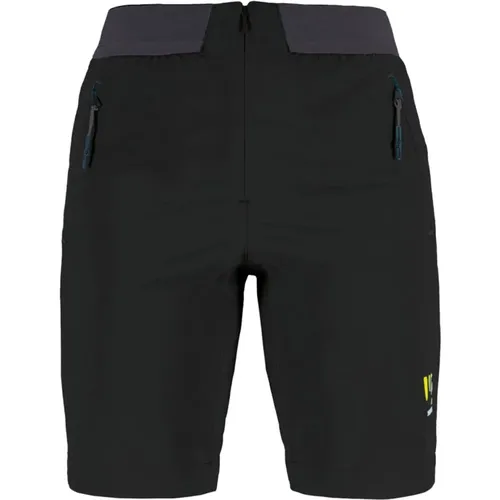 Schwarze/Dunkelgraue TRE Cime Bermuda Shorts , Damen, Größe: 2XS - Karpos - Modalova