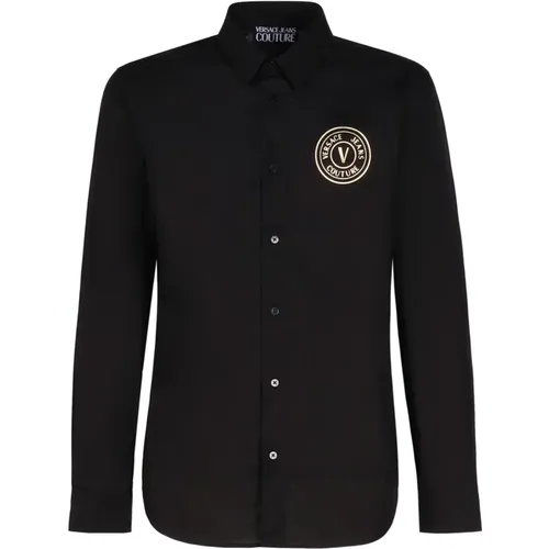 Cotton Elastan Shirts , male, Sizes: M, 2XL, XL, 3XL, L, S - Versace Jeans Couture - Modalova