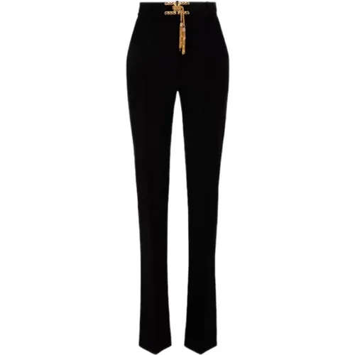 Elegant High-Waisted Leggings , female, Sizes: XL, L, S - Elisabetta Franchi - Modalova