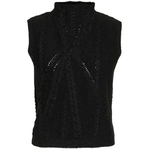 Turtlenecks, female, , Size: XL Knit Vest Solamw Style - My Essential Wardrobe - Modalova