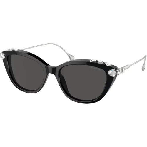 Sunglasses, unisex, , Size: ONE SIZE Classic Crystal Glasses with Original Touch - Swarovski - Modalova