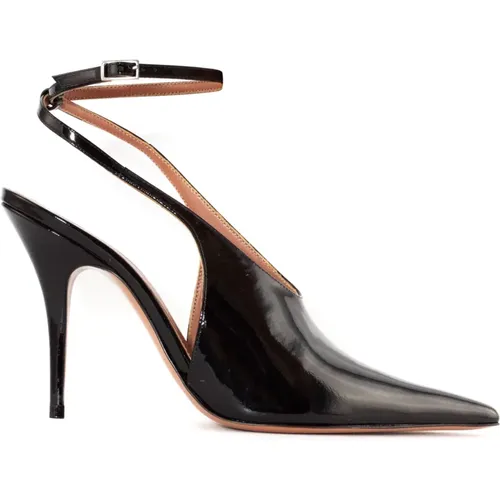 Patent Leather Heels with Ankle Strap , female, Sizes: 5 UK, 4 UK, 7 UK, 3 UK - Aldo Castagna - Modalova