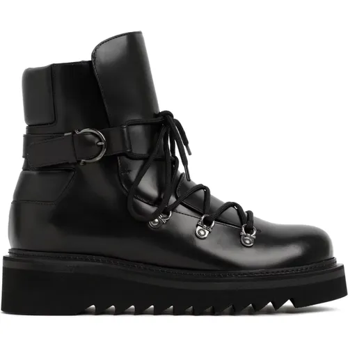 Leather Ankle Boots , female, Sizes: 5 UK - Salvatore Ferragamo - Modalova