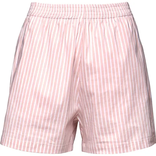 Striped Poplin Elastic Waist Skirt , female, Sizes: M, S, L, XS - Douuod Woman - Modalova