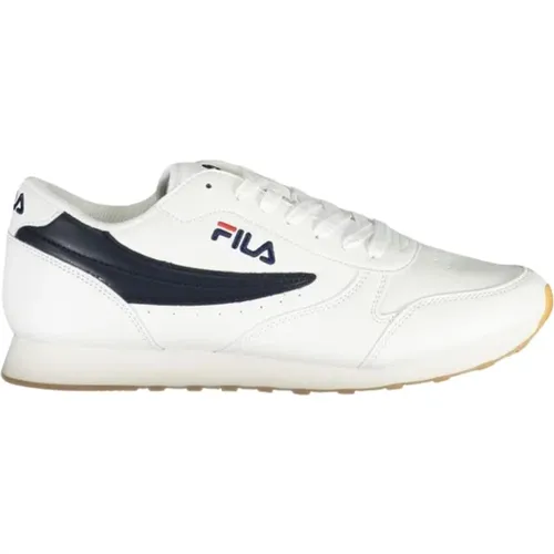 Polyester Sports Sneaker with Contrast Details and Laces , male, Sizes: 11 UK, 6 UK, 7 UK, 8 UK, 10 UK, 9 UK - Fila - Modalova