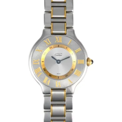 Pre-owned Stainless Steel watches , female, Sizes: ONE SIZE - Cartier Vintage - Modalova