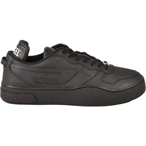 Leather Sneakers with Rubber Sole , male, Sizes: 11 UK - Diesel - Modalova