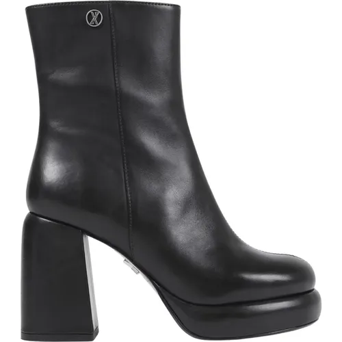 Damen Stiefelette - schwarz , Damen, Größe: 40 EU - Bronx - Modalova