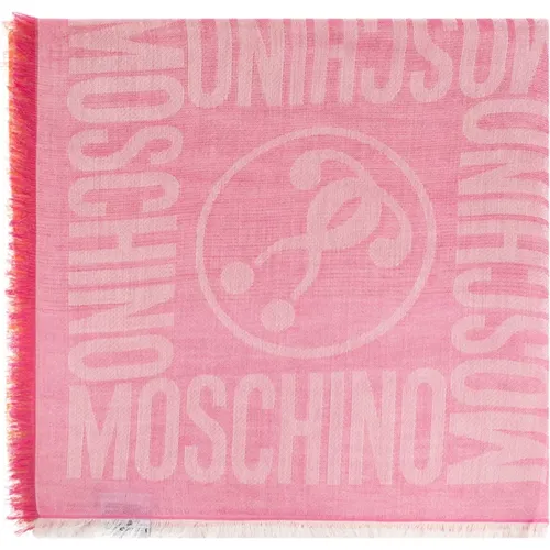 Schal mit Monogramm , unisex, Größe: ONE Size - Moschino - Modalova