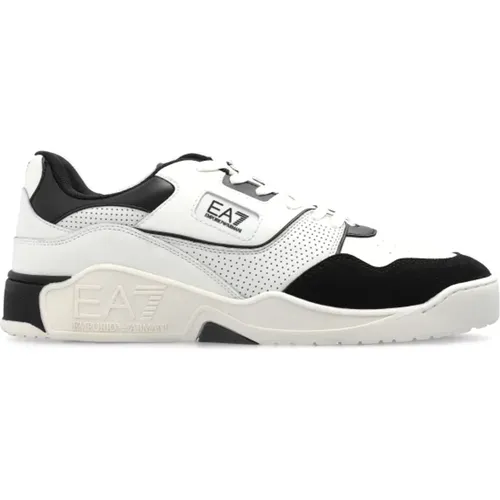 Sportschuhe mit Logo , Herren, Größe: 44 EU - Emporio Armani EA7 - Modalova