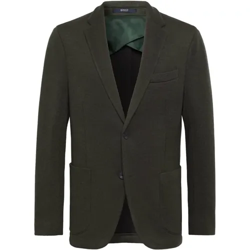 Woll-Jersey-Blazer Stil Bari , Herren, Größe: 5XL - Boggi Milano - Modalova