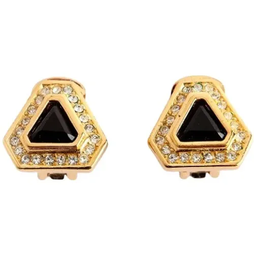 Pre-owned Jewellery, female, , Size: ONE SIZE Pre-owned Metal earrings - Dior Vintage - Modalova