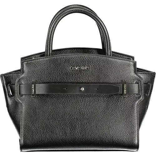 Schwarze Damenhandtasche mit Verstellbarem Riemen - Calvin Klein - Modalova