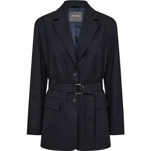 Eleganter Navy-Blazer , Damen, Größe: 2XL - MOS MOSH - Modalova