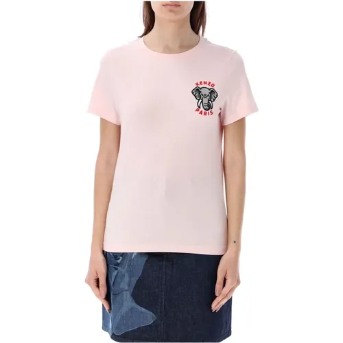 Elephant Classic T-Shirt , female, Sizes: L, M, XS, S - Kenzo - Modalova