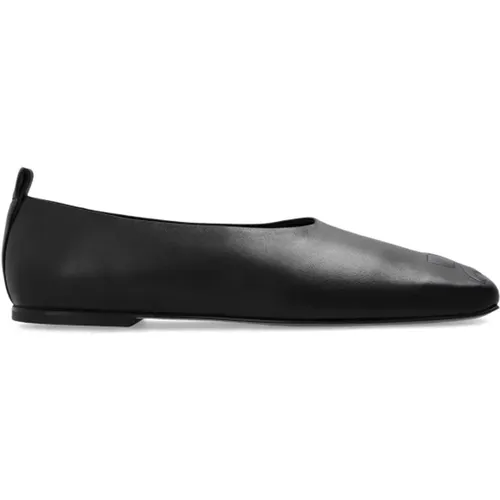 Leather ballet flats , female, Sizes: 4 UK, 7 UK, 3 UK, 6 UK, 5 UK, 8 UK - Courrèges - Modalova