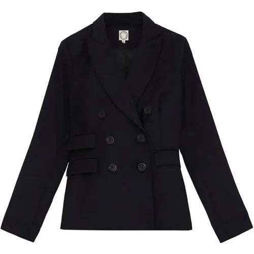 Elegant Navy Wool Suit Jacket , Damen, Größe: XS - Ines De La Fressange Paris - Modalova