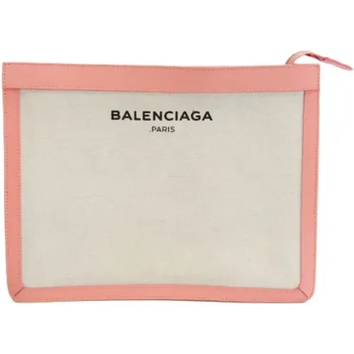 Pre-owned Clutches, female, , Size: ONE SIZE Pre-owned Canvas clutches - Balenciaga Vintage - Modalova