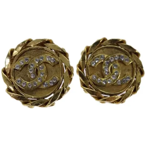 Pre-owned Jewellery, female, , Size: ONE SIZE Pre-owned Metal earrings - Chanel Vintage - Modalova