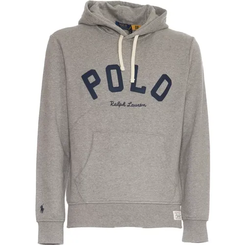 Herrenbekleidung Sweatshirts Grau Aw24 , Herren, Größe: L - Ralph Lauren - Modalova