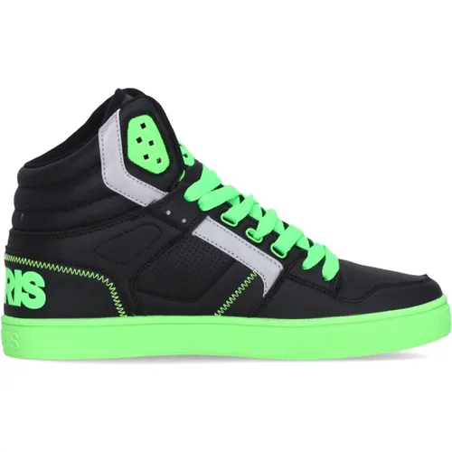 Sneakers, male, , Size: 8 1/2 US Skate Shoes /Green High Top - Osiris - Modalova