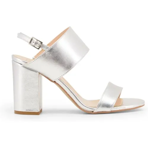 Buckle Detail Leather Ankle Strap Sandals , female, Sizes: 8 UK - Made in Italia - Modalova