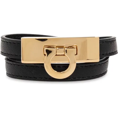 Lederarmband , Damen, Größe: M - Salvatore Ferragamo - Modalova