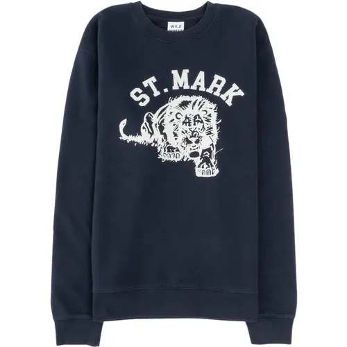 Sweatshirts, male, , Size: 2XL Vintage St Mark Lion Sweatshirt - Wild Donkey - Modalova