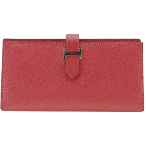 Pre-owned Wallets, female, , Size: ONE SIZE Pre-owned Leather wallets - Hermès Vintage - Modalova