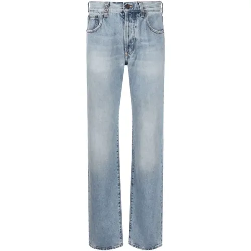 Light Straight-Leg Jeans , female, Sizes: W29 - Saint Laurent - Modalova