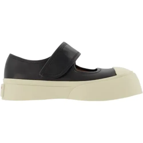 Leder flats Marni - Marni - Modalova