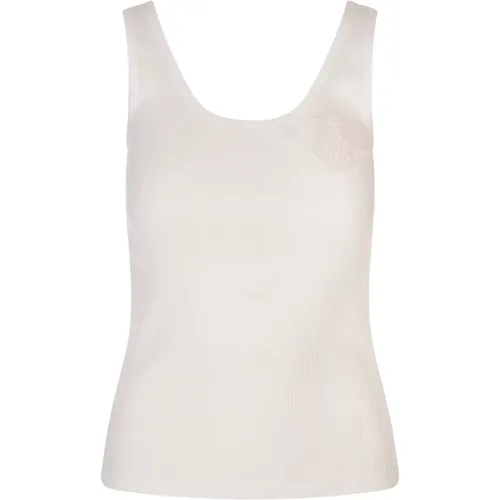 Sleeveless Tops, female, , Size: S Tank Top with Logo - Chloé - Modalova