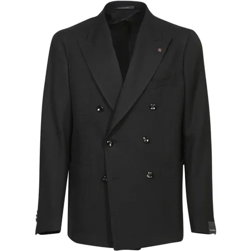 Blazers, male, , Size: XL Double-Breasted Blazer - Tagliatore - Modalova