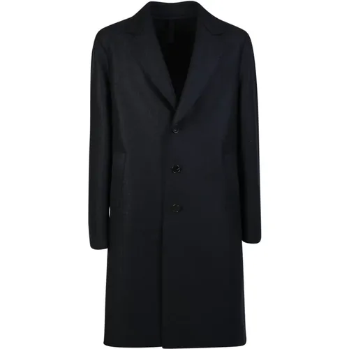 Down Coats, male, , Size: M Wool Coat - Harris Wharf London - Modalova