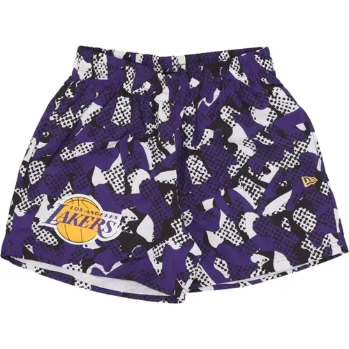 Sportswear, male, , Size: XL NBA Team AOP Shorts Purple/White - new era - Modalova