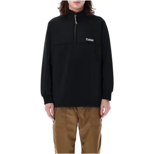 Stylish Half Zip Pullover Sweater , male, Sizes: L, M - Comme des Garçons - Modalova