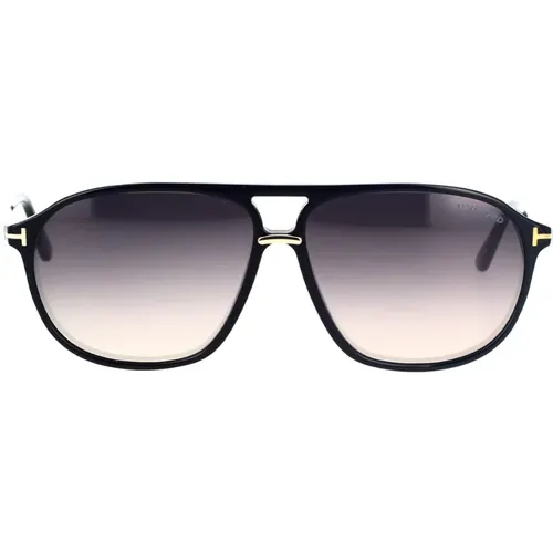 Sunglasses, unisex, , Size: 61 MM Men's Navigator Sunglasses Ft1026/S 01B - Tom Ford - Modalova