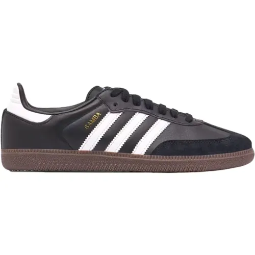 Samba OG Schwarze Sneakers , Herren, Größe: 37 1/3 EU - Adidas - Modalova