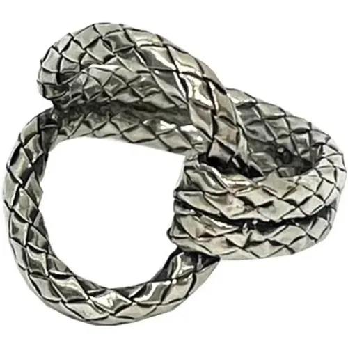 Pre-owned Silver rings , unisex, Sizes: ONE SIZE - Bottega Veneta Vintage - Modalova