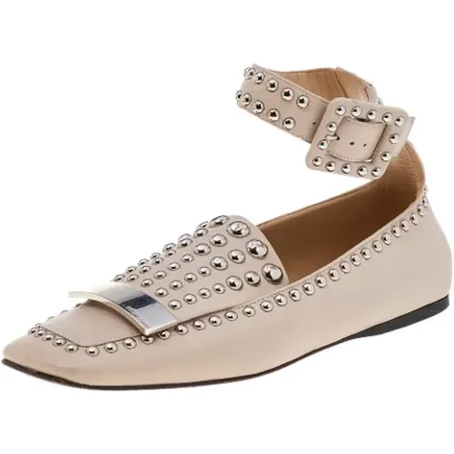 Pre-owned Flats, female, , Size: 9 US Pre-owned Leather flats - Sergio Rossi Pre-owned - Modalova