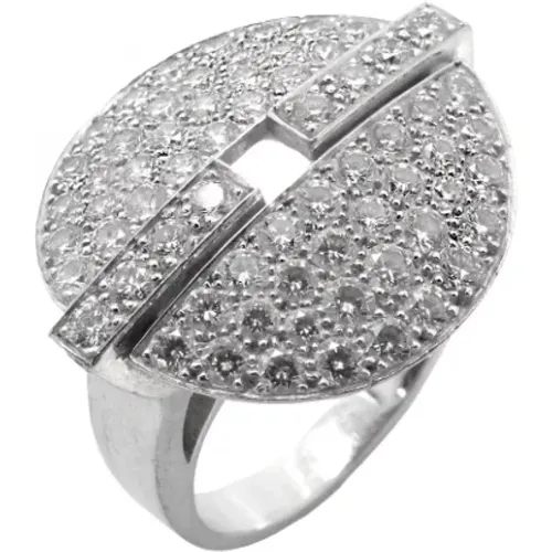 Pre-owned Jewellery, female, , Size: ONE SIZE Pre-owned White Gold rings - Cartier Vintage - Modalova