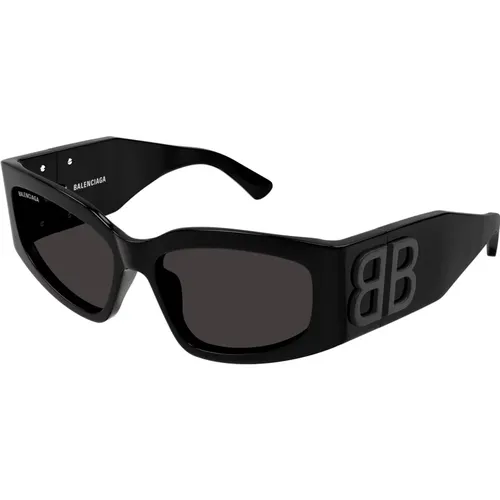 Grey Sunglasses Bb0321S , female, Sizes: 57 MM - Balenciaga - Modalova