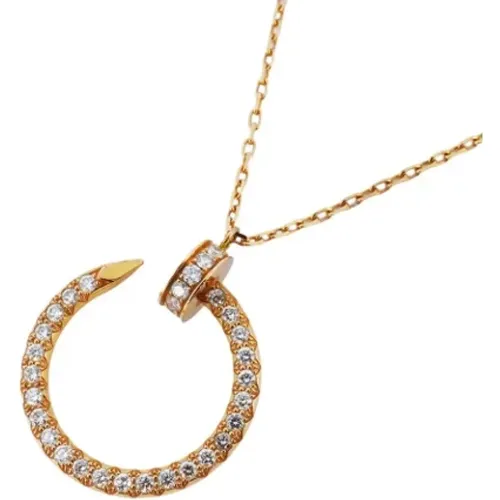 Pre-owned Jewellery, female, , Size: ONE SIZE Pre-owned Rose Gold necklaces - Cartier Vintage - Modalova