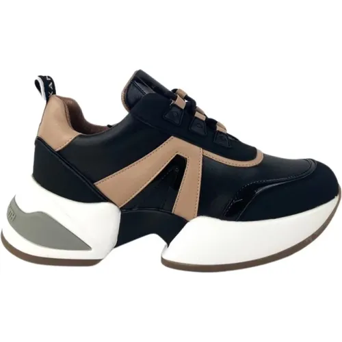 Sneakers with Camel Details and White Sole , male, Sizes: 2 UK, 3 UK, 5 UK - Alexander Smith - Modalova