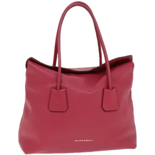 Pre-owned Tote Bags, female, , Size: ONE SIZE Pre-owned Leather totes - Burberry Vintage - Modalova