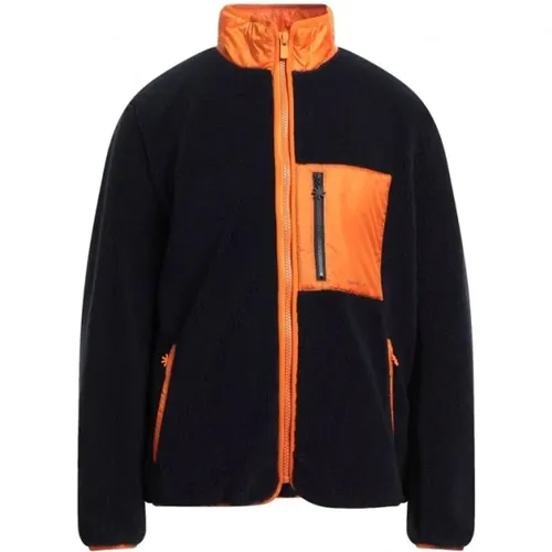 Light Jackets, male, , Size: XL Sherpa Teddy Coat with Zip Pocket - Manuel Ritz - Modalova