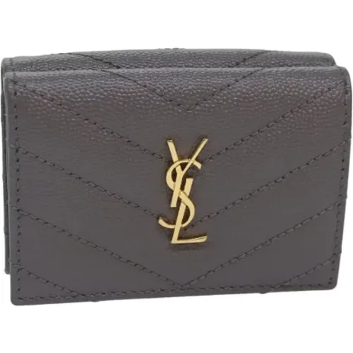 Pre-owned Leather wallets , female, Sizes: ONE SIZE - Yves Saint Laurent Vintage - Modalova