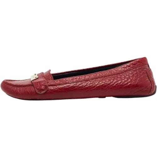 Pre-owned Flats, female, , Size: 6 US Pre-owned Leather flats - Burberry Vintage - Modalova