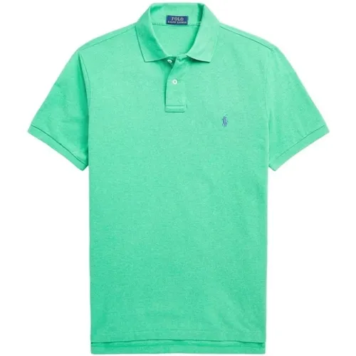 Grüne Logo T-Shirts und Polos , Herren, Größe: L - Polo Ralph Lauren - Modalova